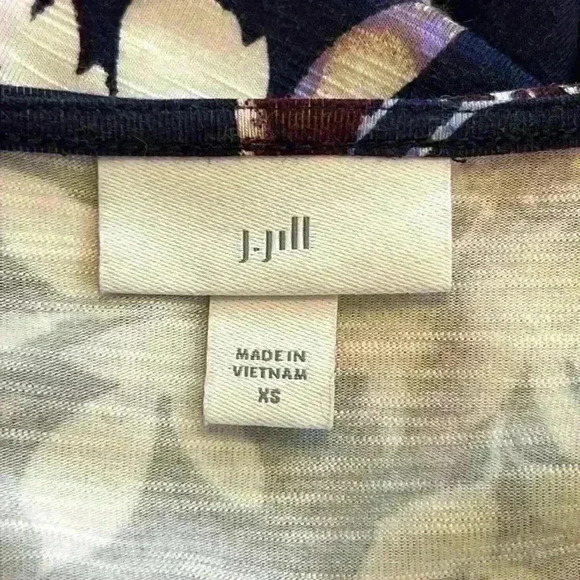 J Jill Women’s Maxi Dress Size XS Blue and White Rayon - Picture 3 of 7